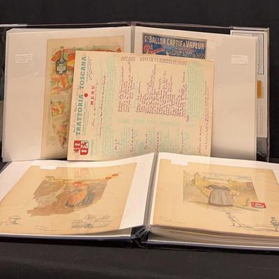 Antique French Menus