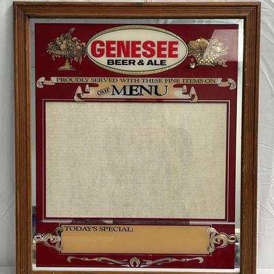 Genesee Beer & Ale Menu Board