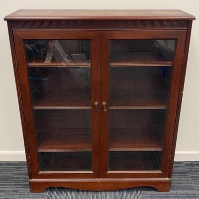 Vintage Glass Fronted Bookcase