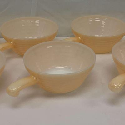 Vintage Fire King Peach Luster Ovenware