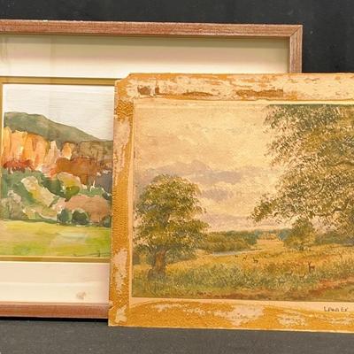 Watercolor Daydreams - Two Original Paintings