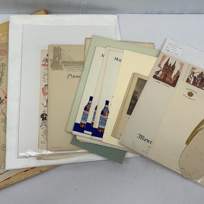 Antique And Vintage French Menus