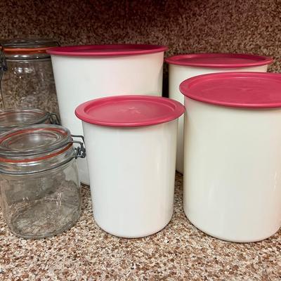 “Tupperware” One Touch Canisters and More