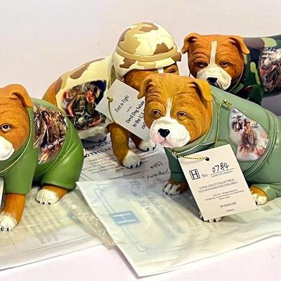 “Hamilton Collection” Devil Dog Salute Figurines #2