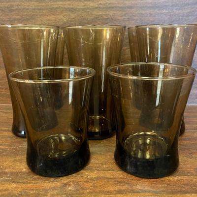 “Anchor Hocking” Linden Mocha Glasses