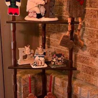 5-Tier Corner Shelf Floor Stand and Decor