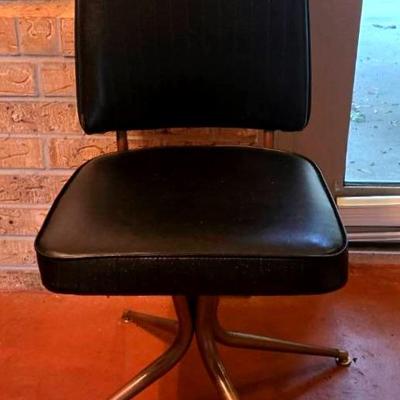 "Daystrom" Black Vinyl Chair