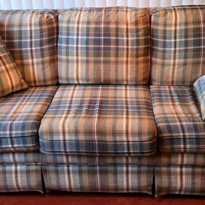 Plaid Sleeper Sofa