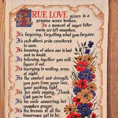 "Phil Papel" True Love Wall Poem