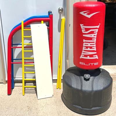 “Everlast” Punching Bag and Bed Frame