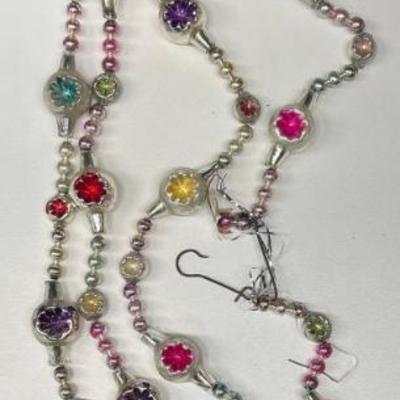 Antique 72" Strand Of Mercury Glass Tree Tinsel