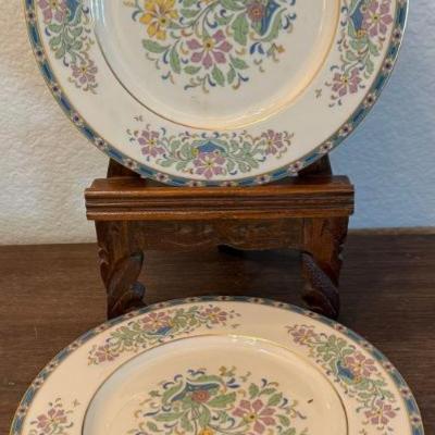 (6) Lenox Mystic Floral Dinner Plates - 10.5 Inch 