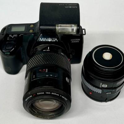 Minolta Maxxum 3000I Camera With Lenses 