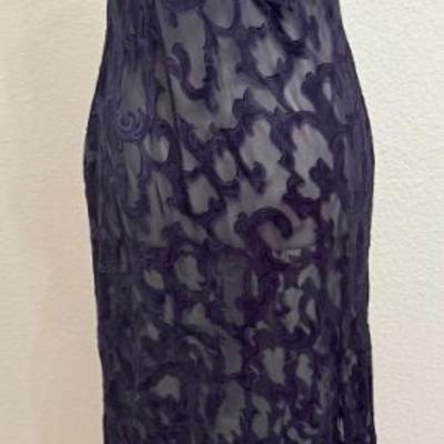 Lovely Victoria Secret Blue Lace Side Split Sleeveless Full Length Nightgown Size M 