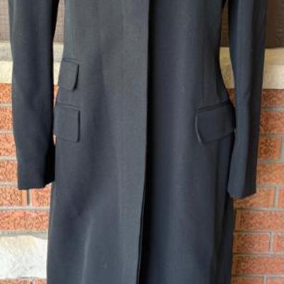 Vintage Ralph Lauren 100 Percent Wool Maxi Over Coat Dress Size L 