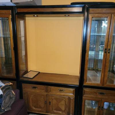 Sale Photo Thumbnail #10: Curio, Entertainment Cabinet with Lighting.