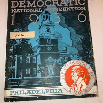 004-JE: 1936 Democratic National Convention Souvenir Book