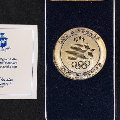 1984 Los Angeles OLYMPICS Volunteer Participation Medal Coin
