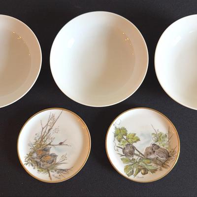 Fine China Set Of 2 Kaiser W Germany Trinket Plates/Coasters & Set Of 3 Arzberg Germany Bowls