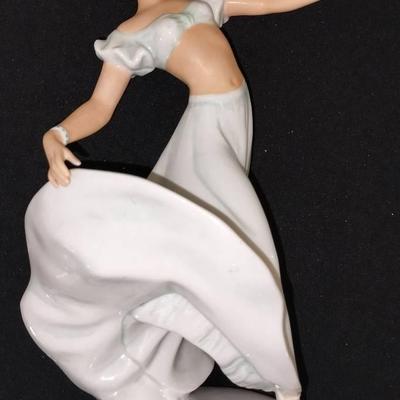Schaubach-Kunst German Antique Dancing Lady 10” Figurine #1