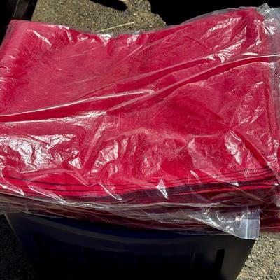 Overflowing Tote Of New Friendlys Cloth Napkins 