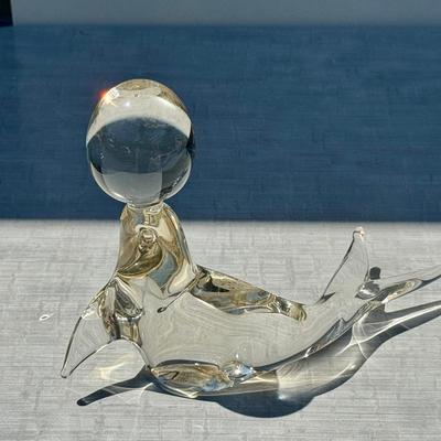 V Nason & C Murano Italy Glass Seal With Sticker 