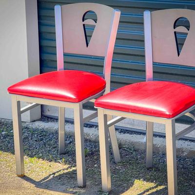 (2) Fun Ice Cream Parlor Chairs