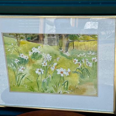 Signed Natalie Pfantseihl Watercolor 