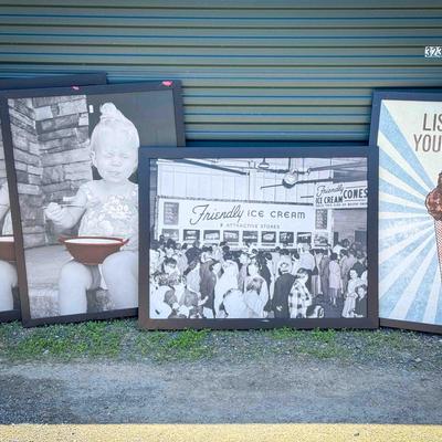 (4) LARGE Friedly's Art Prints