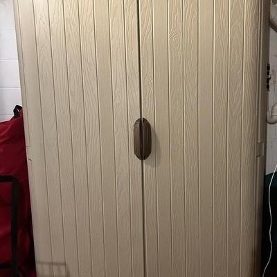 Suncast Resin Storage Shed w/ Built in Clothing Rod - 51x25x78” ALTERNATE PICKUP