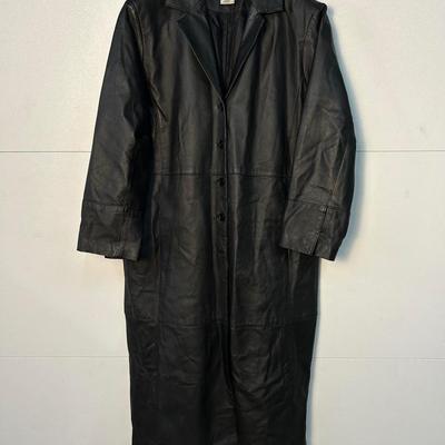 Bagatelle Leather Trench Coat - Size 22w 