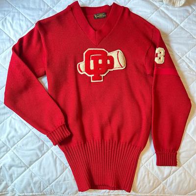 Vintage Varsity Wool Sweater - Size M