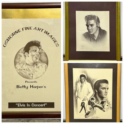 Elvis Presley Art: Betty Harper, Glen Fortune Banse & Romeo Lopez