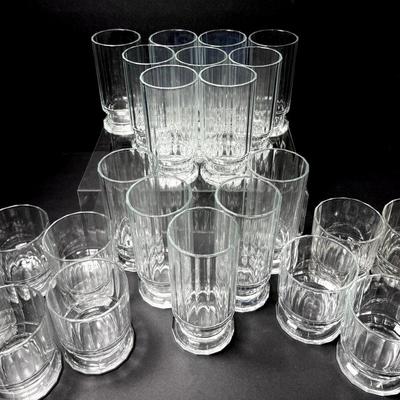Dansk Designs “Gustav” Glasses - 3.5 & 6.5”h, Made In France