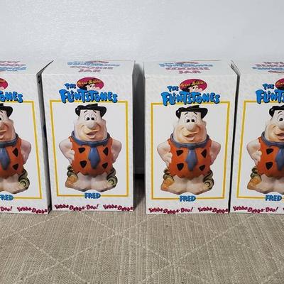 Vintage New Old Stock Fred Flintstone Cookie Jars (4) - CIC Lot 2