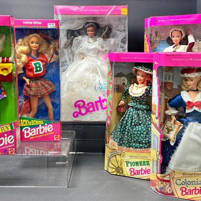 New Barbies: American Stories Collectioin, Wedding Fantasy, Schooltime Fun 