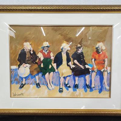 Aldo Luongo “Hawkettes” Signed & Numbered Print - Framed 27x34”