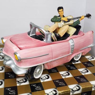 Vintage Elvis Presley Pink Cadillac Cookie Jar, Limited Edition, Original Box 17x9x19' & Packaging