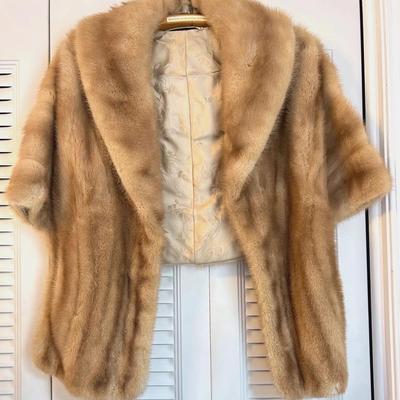 Vintage Autumn Haze Mink Stole S/M