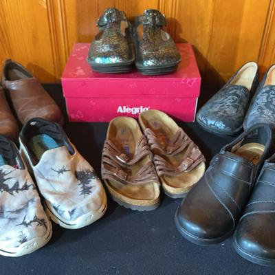 Women’s Comfort Shoes – Alegria, Birkenstock, Clarks, Skechers – US Sizes 6.5 to 9
