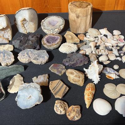 Geodes, Polished Stones, and Mineral Specimens