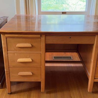 Wooden Office Desk with Storage – 66"W x 30"D x 29"H