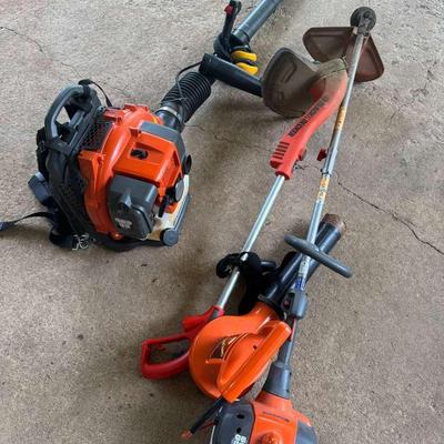 Husqvarna Blower And Weed Eater Plus  Super Sweep Blower And Black And Decker Weedeater