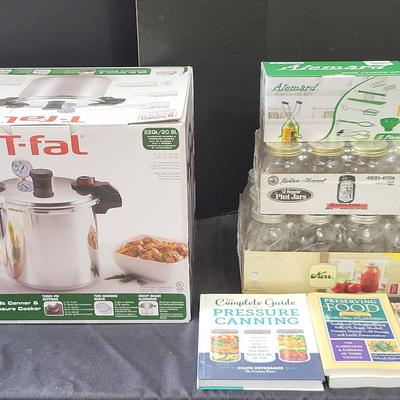T-Fal Pressure Cooker & Canning Jars - New! (WH7)