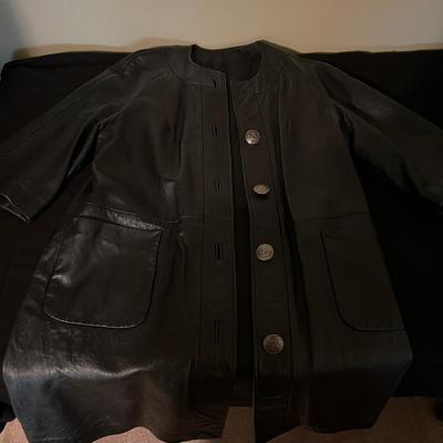 Black Leather Coat