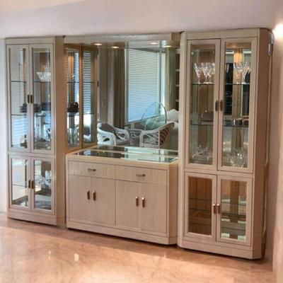American of martinsville lighted hutch