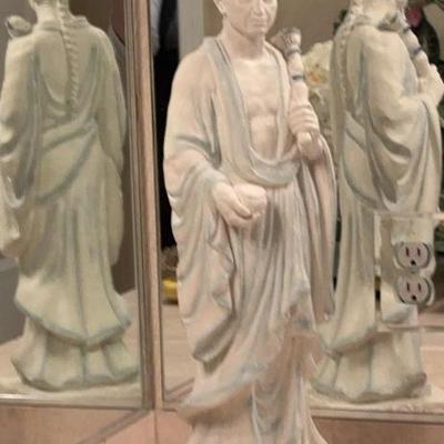 Quan yen ceramic statue