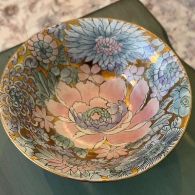 Toyo vintage gilded lotus bowl