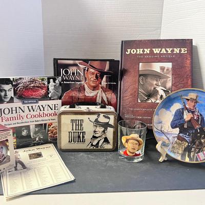 John Wayne Lunchbox Ornament Plate Tumbler Cookbook & more
