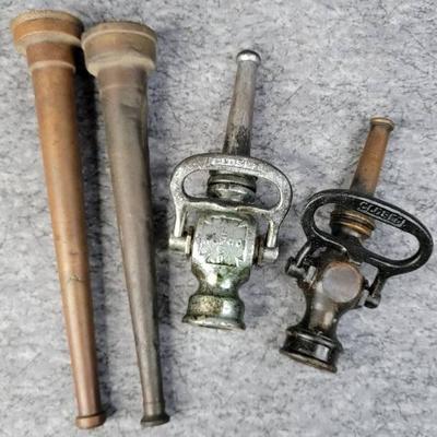 Antique hose nozzles